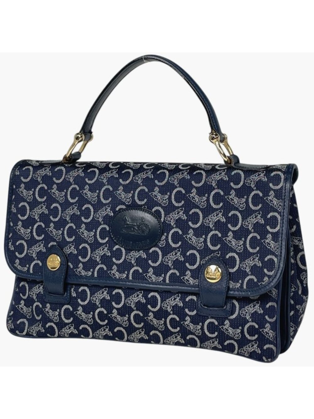 Celine Handbag C Sulky Canvas Navy
